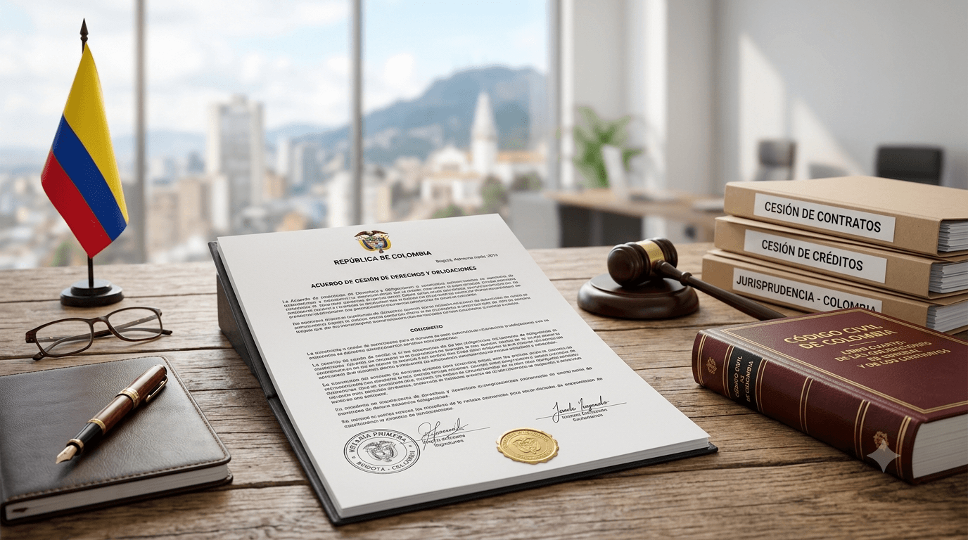 Aspectos legales de la cesión de derechos en Colombia